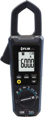 FLIR - CM72, CAT IV, Digital True RMS Auto Ranging Clamp Meter with 1.38" Clamp On Jaws - 600 VAC/VDC, 600 AC Amps, Measures Voltage, Capacitance, Continuity, Current, Frequency, Resistance - Caliber Tooling