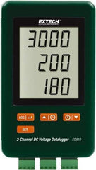 Extech - 1 Phase, 300mV, 0.01 Amp Capability, LCD Display Power Meter - ±0.5% + 0.2mV Voltage Accuracy - Caliber Tooling