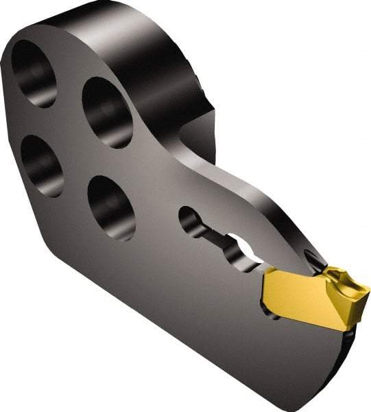 Sandvik Coromant - SL-QD-R/LG..C Insert, 12mm Head Length, Modular Grooving Cutting Unit Head - Left Hand Cut, System Size 40, Through Coolant, Series CoroCut QD - Caliber Tooling