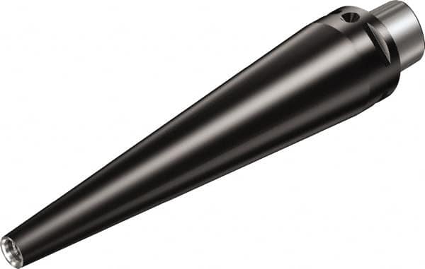 Sandvik Coromant - C4 Taper Shank 9.6mm Hole End Mill Holder/Adapter - 9.6mm Nose Diam, 128mm Projection, Through-Spindle & Through-Bore Coolant - Exact Industrial Supply