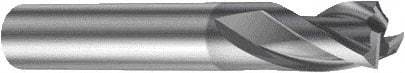 Sandvik Coromant - 3mm, 3 Flute, Single End, Solid Carbide, Corner Chamfer End Mill - 50mm OAL, Right Hand Flute, 4.5mm LOC, Right Hand Cut - Caliber Tooling