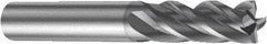 Sandvik Coromant - 3.5mm, 4 Flute, Single End, Solid Carbide, Corner Chamfer End Mill - 57mm OAL, Right Hand Flute, 10.5mm LOC, Right Hand Cut - Caliber Tooling