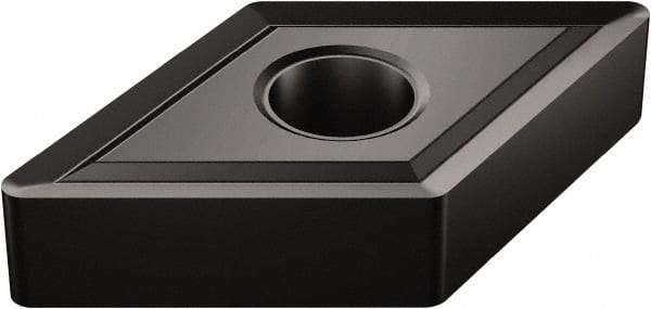 Sandvik Coromant - DNMG442 SM Grade 1125 Carbide Turning Insert - TiAlN/AlCr2O3 Finish, 55° Diamond, 1/2" Inscr Circle, 1/4" Thick, 1/32" Corner Radius - Caliber Tooling