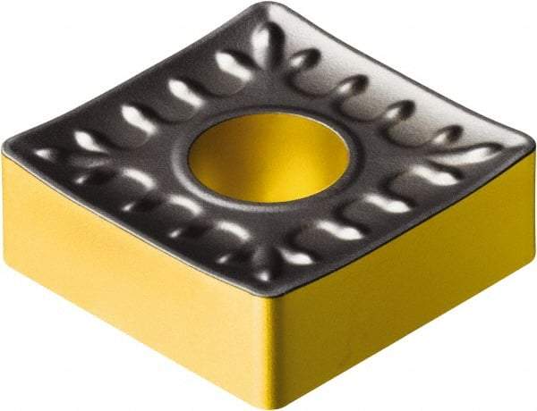 Sandvik Coromant - SNMM434 QR Grade 4335 Carbide Turning Insert - TiCN/AI2O3/TiN Finish, 90° Square, 1/2" Inscr Circle, 3/16" Thick, 1/16" Corner Radius - Caliber Tooling