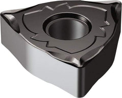 Sandvik Coromant - WNMG433 SF Grade 1105 Carbide Turning Insert - TiAlN2 Finish, 80° Trigon, 1/2" Inscr Circle, 3/16" Thick, 3/64" Corner Radius - Caliber Tooling