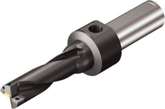 Sandvik Coromant - 161.93mm Max Drill Depth, 3xD, 53.98mm Diam, Indexable Insert Drill - 38.1mm Shank Diam, 1.5 Cylindrical Shank - Caliber Tooling