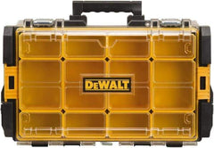 DeWALT - 12 Compartment Tool Organizer - 13-1/8" Wide x 4-1/2" Deep x 21-5/8" High, Polycarbonate, Black - Caliber Tooling