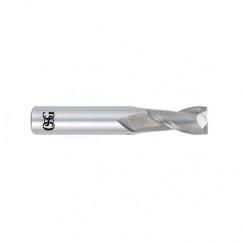 3/4 Dia. x 4 Overall Length 2-Flute .090 C/R Solid Carbide SE End Mill-Round Shank-Center Cutting-Uncoated - Caliber Tooling