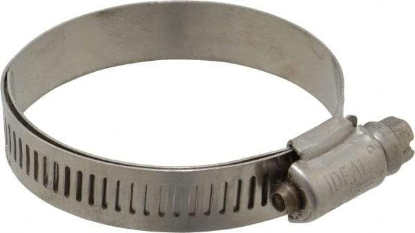 IDEAL TRIDON - SAE Size 28, 1-1/4 to 2-1/4" Diam, Stainless Steel Lined Worm Drive Clamp - Material Grade 316 - Caliber Tooling