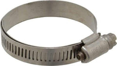 IDEAL TRIDON - SAE Size 28, 1-1/4 to 2-1/4" Diam, Stainless Steel Lined Worm Drive Clamp - Material Grade 316 - Caliber Tooling