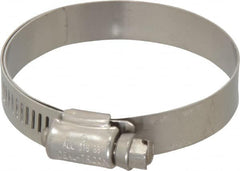 IDEAL TRIDON - SAE Size 32, 1-9/16 to 2-1/2" Diam, Stainless Steel Lined Worm Drive Clamp - Material Grade 316 - Caliber Tooling