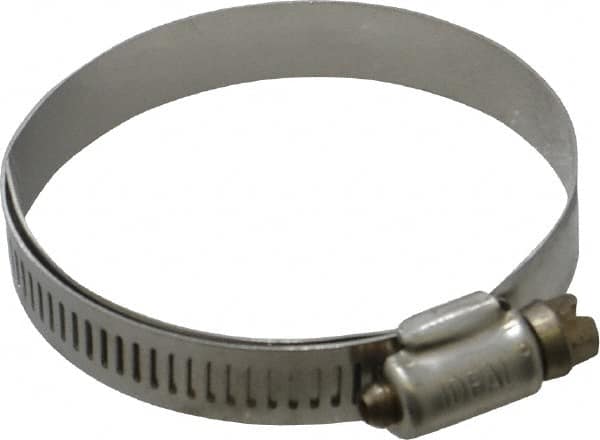 IDEAL TRIDON - SAE Size 36, 1-13/16 to 2-3/4" Diam, Stainless Steel Lined Worm Drive Clamp - Material Grade 316 - Caliber Tooling