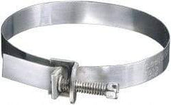 IDEAL TRIDON - SAE Size 72, 1 to 5" Diam, Galvanized Steel Adjustable Strap Worm Drive Clamp - Caliber Tooling