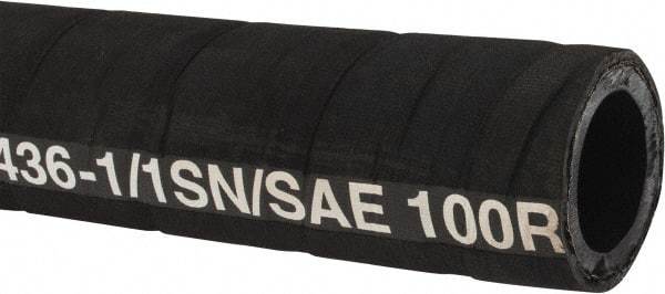 Parker - -20 Hose Size, 1-1/4" ID, 900 psi Work Pressure Hydraulic Hose - Synthetic Rubber, -40°F to 212°F - Caliber Tooling