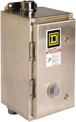 Square D - 208 Coil VAC at 60 Hz, 18 Amp, Nonreversible Enclosed Enclosure NEMA Motor Starter - 3 Phase hp: 3 at 200 VAC, 3 at 230 VAC, 5 at 460 VAC, 5 at 575 VAC, 4x Enclosure Rating - Caliber Tooling