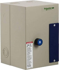 Schneider Electric - 3 Pole, 25 Amp, 120 Coil VAC, Nonreversible Enclosed IEC Motor Starter - 1 Phase Hp: 2 at 120 VAC, 3 at 240 VAC, 3 Phase Hp: 15 at 460 VAC, 20 at 575 VAC, 7.5 at 208 VAC, 7.5 at 230 VAC - Caliber Tooling