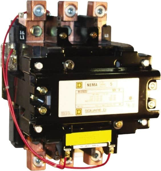 Square D - 3 Pole, 380 Coil VAC at 50 Hz, 270 Amp NEMA Contactor - Open Enclosure, 50 Hz at 380 VAC - Caliber Tooling