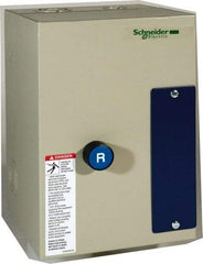 Schneider Electric - 9 Amp, 600 Coil VAC, Nonreversible Enclosed IEC Motor Starter - 1 Phase Hp: 0.3 at 120 VAC, 1 at 240 VAC, 3 Phase Hp: 2 at 208 VAC, 2 at 230 VAC, 5 at 460 VAC, 7.5 at 575 VAC - Caliber Tooling