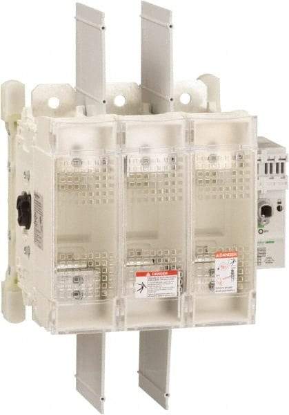 Schneider Electric - 3 Pole, 600 Volt, 400 Amp, Pressure Plate Fuse Holder - Compatible with J Class, 259mm Wide Fuse - Caliber Tooling