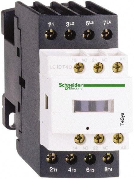 Schneider Electric - 4 Pole, 24 Coil VAC, 32 Amp at 440 VAC, Nonreversible IEC Contactor - Bureau Veritas, CCC, CSA, CSA C22.2 No. 14, DNV, EN/IEC 60947-4-1, EN/IEC 60947-5-1, GL, GOST, LROS, RINA, RoHS Compliant, UL 508, UL Listed - Caliber Tooling