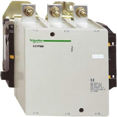 Schneider Electric - 3 Pole, 110 Coil VAC, 500 Amp at 440 VAC, Nonreversible IEC Contactor - Bureau Veritas, CCC, CSA, DNV, EN/IEC 60947-1, EN/IEC 60947-4-1, GL, JEM 1038, LROS, RINA, RMRoS, RoHS Compliant, UL Listed - Caliber Tooling