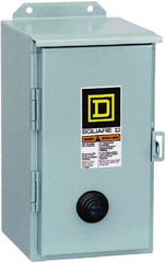 Square D - 110 Coil VAC at 50 Hz, 120 Coil VAC at 60 Hz, 18 Amp, Nonreversible Enclosed Enclosure NEMA Motor Starter - 3 Phase hp: 3 at 200 VAC, 3 at 230 VAC, 5 at 460 VAC, 5 at 575 VAC, 12 Enclosure Rating - Caliber Tooling