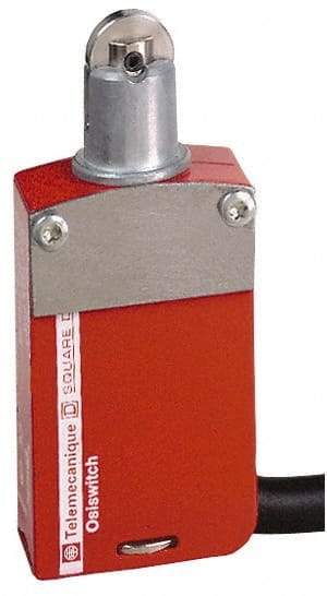 Telemecanique Sensors - NO/2NC Configuration, Multiple Amp Level, Metal Roller Plunger Safety Limit Switch - 2m Cable Length, 30mm Wide x 16mm Deep x 70mm High, IP66, IP67, IP68 Ingress Rating - Caliber Tooling