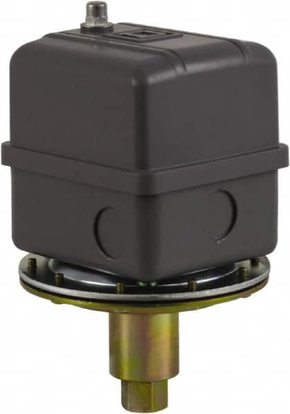 Square D - 1 NEMA Rated, DPST, 18 inHg to 23 inHg, Vacuum Switch Pressure and Level Switch - Adjustable Pressure, 480 VAC, Screw Terminal - Caliber Tooling