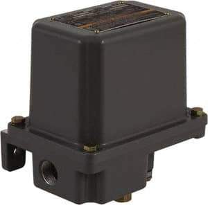 Square D - 7 and 9 NEMA Rated, SPDT, 1 to 40 psi, Electromechanical Pressure and Level Switch - Adjustable Pressure, 120 VAC at 6 Amp, 125 VDC at 0.22 Amp, 240 VAC at 3 Amp, 250 VDC at 0.27 Amp, 1/4 Inch Connector, Screw Terminal, For Use with 9012G - Caliber Tooling