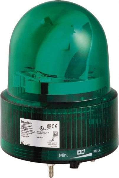 Schneider Electric - 24 VAC/VDC, 125 mAmp, Rotating Beacon LED Light - Surface Mounted, 6.61 Inch High, 120mm Diameter, 138 Flashes per min - Caliber Tooling