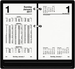 AT-A-GLANCE - 730 Sheet, 3-1/2 x 6", Financial Desk Calendar Refill - White - Caliber Tooling