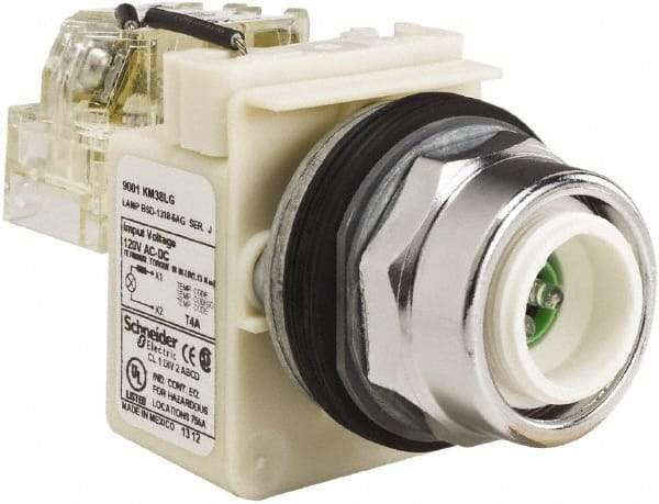 Schneider Electric - 120 VAC LED Indicating Light - Screw Clamp Connector - Caliber Tooling