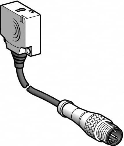 Telemecanique Sensors - PNP, 10 to 15mm Detection, Flat, Inductive Proximity Sensor - 3 Wires, IP67, 12 to 24 VDC, 26mm Wide - Caliber Tooling