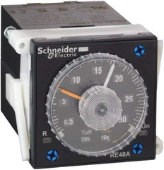 Schneider Electric - 300 hr Delay, Time Delay Relay - 5 Contact Amp, 24 to 240 VAC/VDC at 50/60 Hz - Caliber Tooling