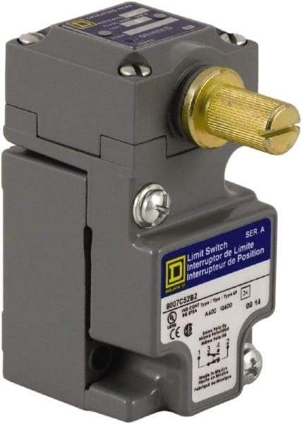 Square D - SPDT, NC/NO, 600 Volt, Screw Terminal, Roller Lever Actuator, General Purpose Limit Switch - Caliber Tooling