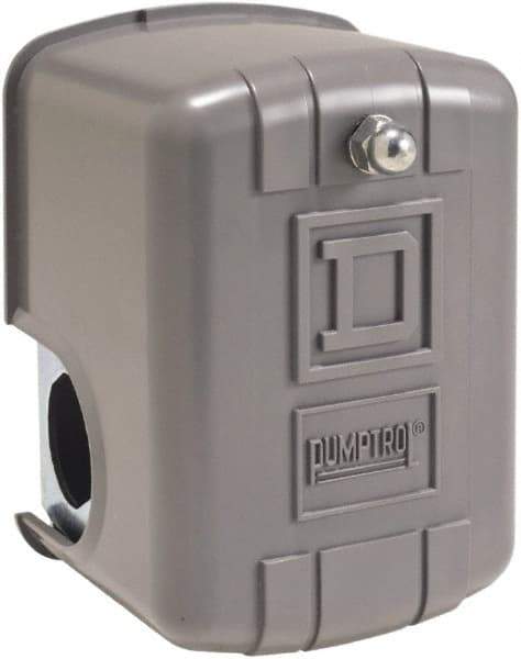 Square D - 1 and 3R NEMA Rated, 20 to 50 psi, Electromechanical Pressure and Level Switch - Adjustable Pressure, 575 VAC, L1-T1, L2-T2 Terminal, For Use with Square D Pumptrol - Caliber Tooling