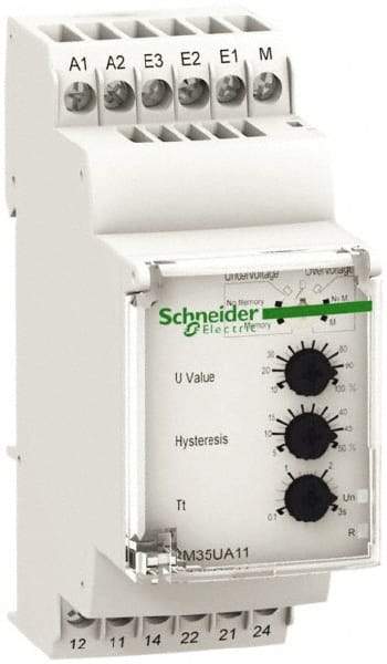 Schneider Electric - 2NO/2NC, 24-240 VAC/DC Control Relay - DIN Rail Mount - Caliber Tooling