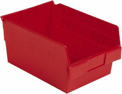 LEWISBins+ - 11-5/8" Deep, Red Hopper Shelf Bin - 6" High x 8-3/8" Wide x 11-5/8" Long - Caliber Tooling