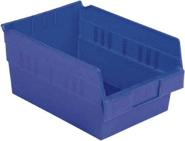 LEWISBins+ - 11-5/8" Deep, Blue Hopper Shelf Bin - 6" High x 8-3/8" Wide x 11-5/8" Long - Caliber Tooling