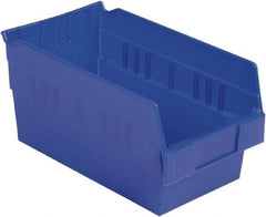 LEWISBins+ - 11-5/8" Deep, Blue Hopper Shelf Bin - 6" High x 6-5/8" Wide x 11-5/8" Long - Caliber Tooling