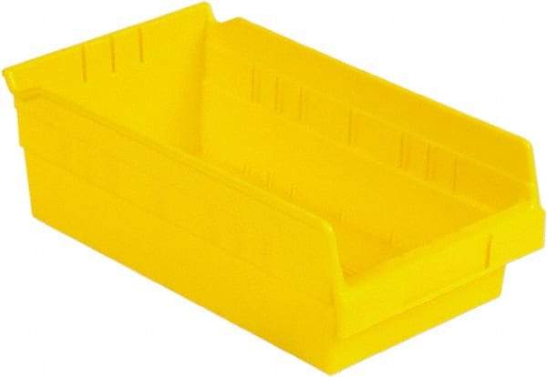 LEWISBins+ - 11-5/8" Deep, Yellow Hopper Shelf Bin - 4" High x 6-5/8" Wide x 11-5/8" Long - Caliber Tooling