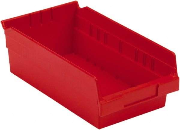 LEWISBins+ - 11-5/8" Deep, Red Hopper Shelf Bin - 4" High x 6-5/8" Wide x 11-5/8" Long - Caliber Tooling