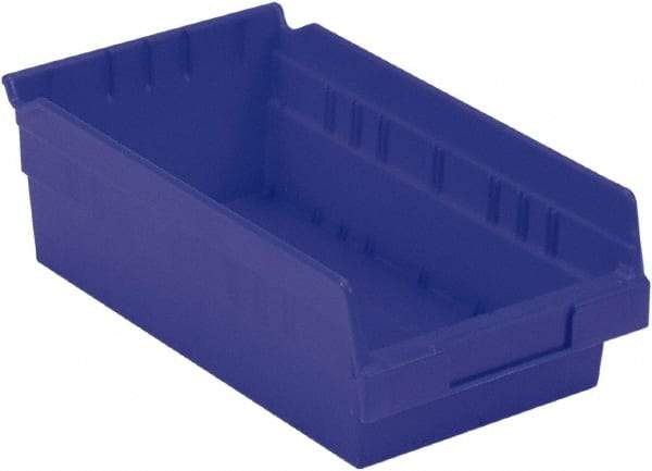 LEWISBins+ - 11-5/8" Deep, Blue Hopper Shelf Bin - 4" High x 6-5/8" Wide x 11-5/8" Long - Caliber Tooling