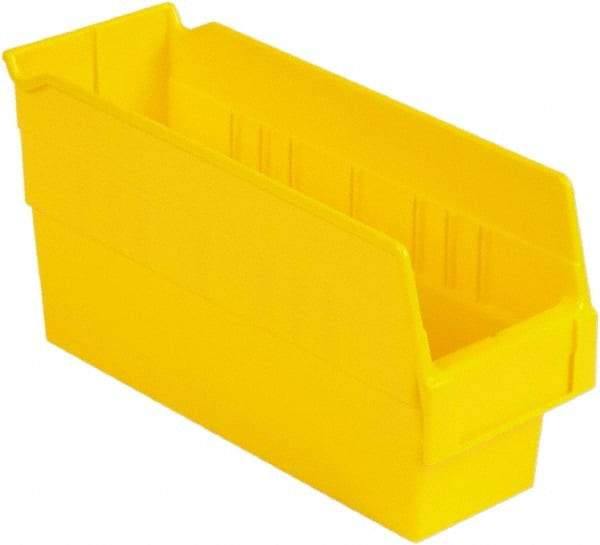 LEWISBins+ - 11-5/8" Deep, Yellow Hopper Shelf Bin - 6" High x 4-1/8" Wide x 11-5/8" Long - Caliber Tooling