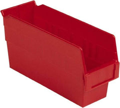 LEWISBins+ - 11-5/8" Deep, Red Hopper Shelf Bin - 6" High x 4-1/8" Wide x 11-5/8" Long - Caliber Tooling