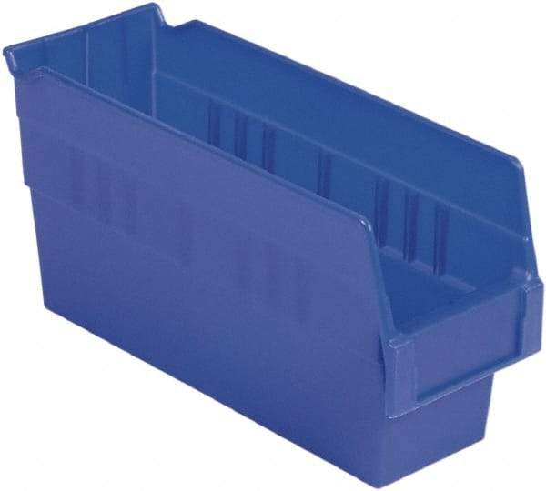 LEWISBins+ - 11-5/8" Deep, Blue Hopper Shelf Bin - 6" High x 4-1/8" Wide x 11-5/8" Long - Caliber Tooling