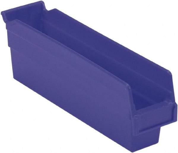 LEWISBins+ - 11-5/8" Deep, Blue Hopper Shelf Bin - 4" High x 2-3/4" Wide x 11-5/8" Long - Caliber Tooling