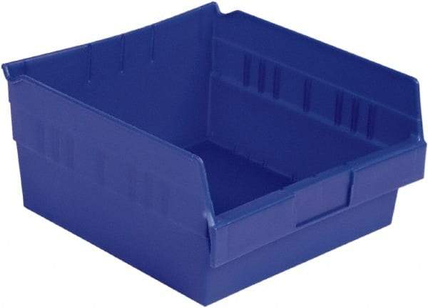 LEWISBins+ - 11-5/8" Deep, Blue Hopper Shelf Bin - 6" High x 11-1/8" Wide x 11-5/8" Long - Caliber Tooling