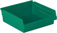 LEWISBins+ - 11-5/8" Deep, Green Hopper Shelf Bin - 4" High x 11-1/8" Wide x 11-5/8" Long - Caliber Tooling