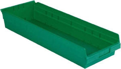 LEWISBins+ - 23-5/8" Deep, Green Hopper Shelf Bin - 4" High x 8-3/8" Wide x 23-5/8" Long - Caliber Tooling